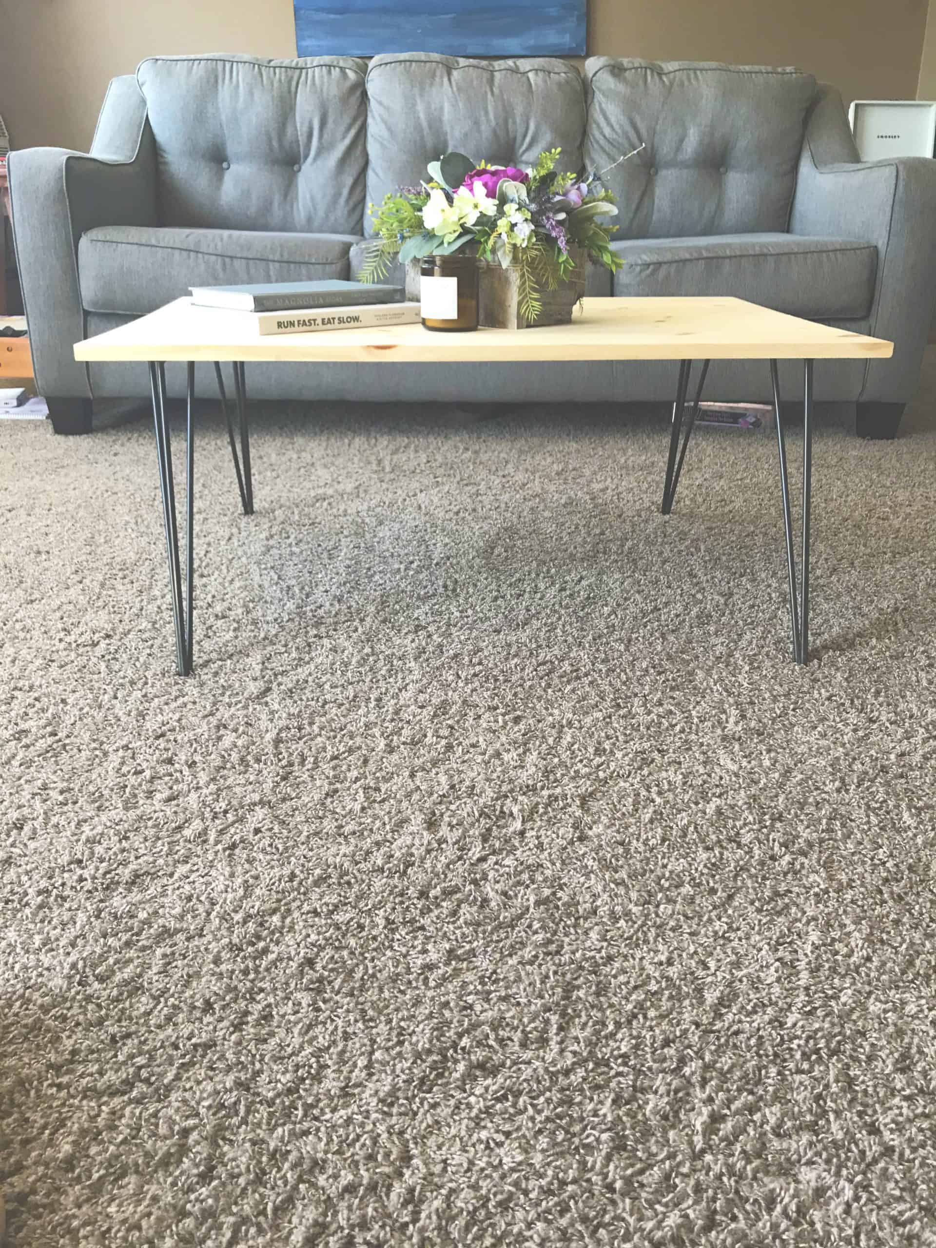 DIY Hairpin Leg Coffee Table