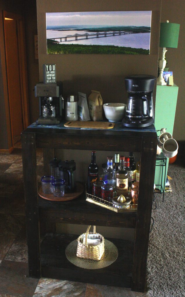 Building a Coffee Bar and Bar Cart