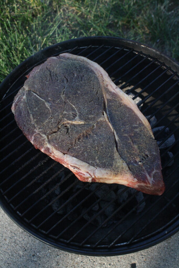 How to grill a steak on a charcoal grill