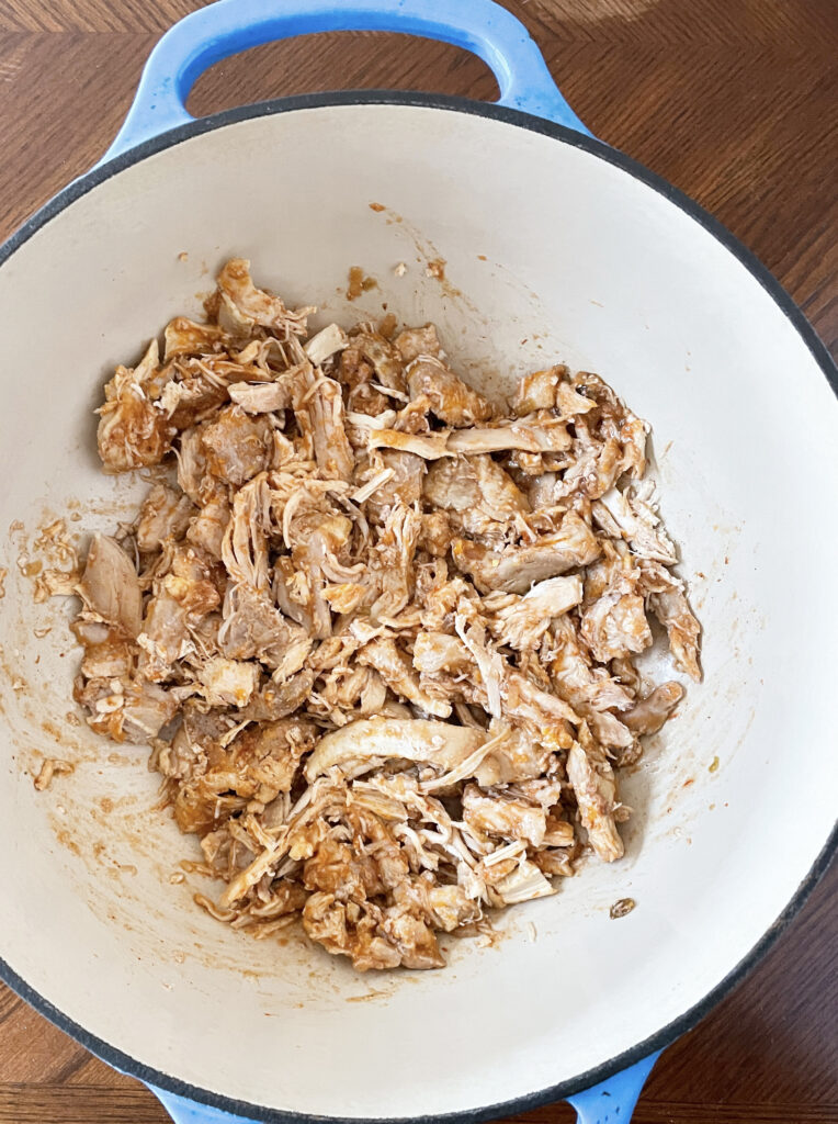 Dutch Oven Mexican Shredded Chicken