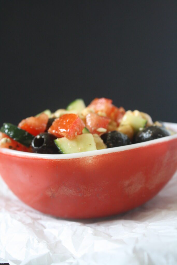 cucumber tomato greek salad