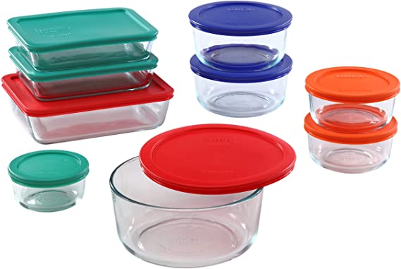 pyrex-containers for meal prepping