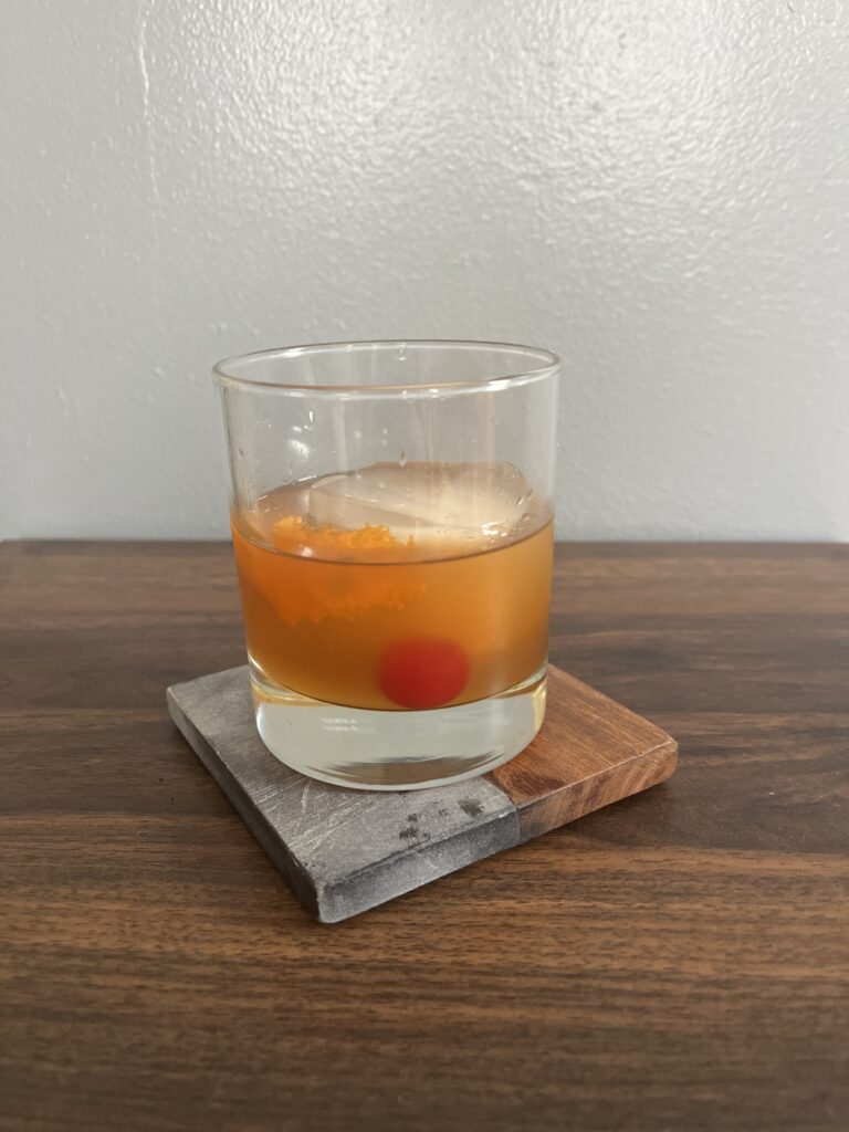 Photo of a simple syrup old fashioned