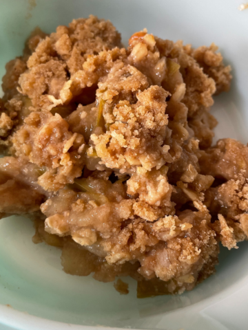 Photo of gluten free apple crumble recipe?