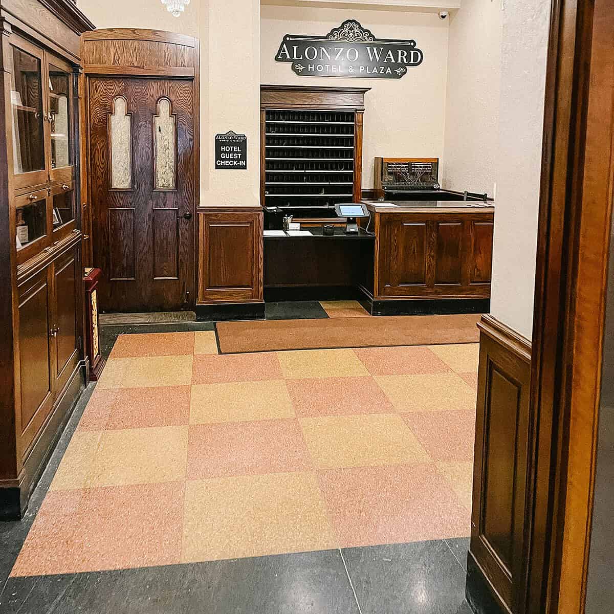 Photo of the Lobby of the Alonzo Ward Hotel