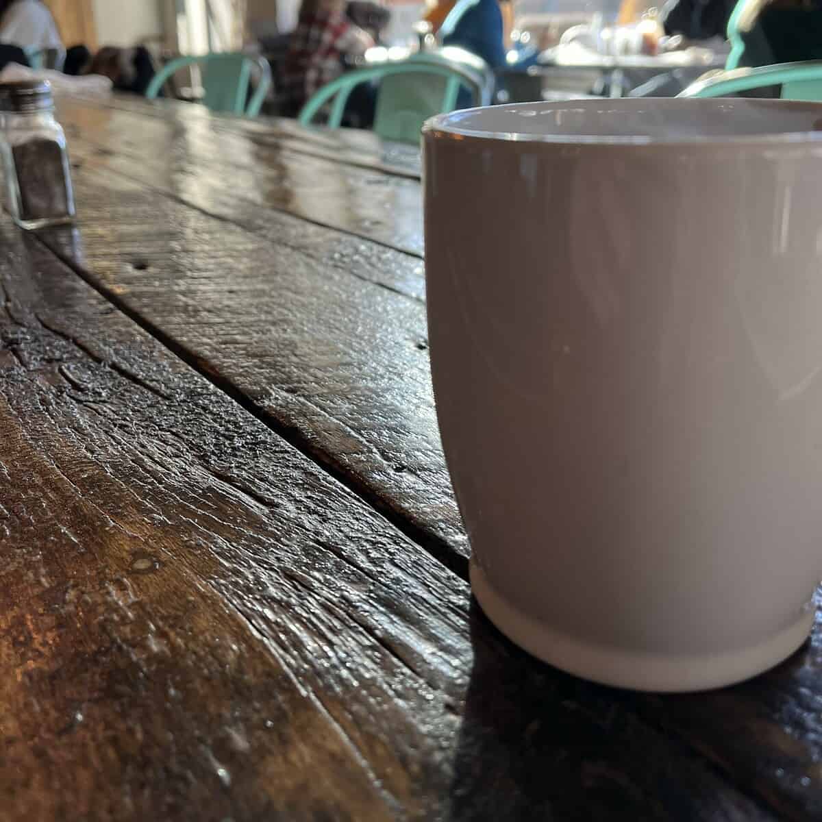 photo of latte at Josiah's Coffee House, downtown Sioux Falls