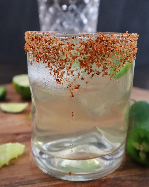 Photo of a spicy coconut margarita