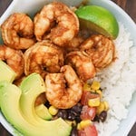 Photo of shrimp taco bowls